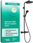 hansgrohe Activera S - wassersparendes Duschsystem (EcoSmart+) mit Thermostat,