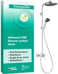 hansgrohe Activera S - wassersparendes Duschsystem (EcoSmart) mit...