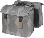 Basil Elegance Doppeltasche MIK - 40-49L, Taupe, Wasserabweisend, Nachhaltig aus