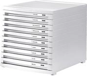 HAN Schubladenbox CONTUR mit 10 flachen geschlossenen Schubladen bis Format B4,...