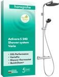 hansgrohe Activera S - wassersparendes Duschsystem (EcoSmart) mit Thermostat,