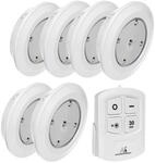 Maclean MCE165 Set aus 6 x LED-Gl&uuml;hlampen + Fernbedienung mit 4 Funktionen