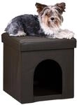 Relaxdays Hundebox Sitzhocker HBT 38 x 38 x 38 cm stabiler Sitzcube mit...