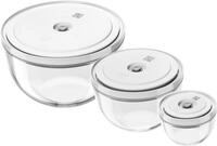 ZWILLING Fresh & Save BOWLS Vakuumsch&uuml;ssel Set 6tlg, S-12 cm, M-18 cm, L-24 cm,