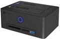 ICY BOX HDD Docking & Klonstation mit Kartenleser USB IB-1233CL-CR