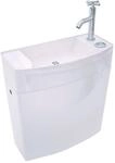 Wirquin 50720090 Iseo Sp&uuml;lkasten mit niedrigem Handwaschbecken