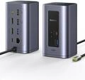 Baseus Nomos Air 12 in 1 Docking Station Dockingstation 2 Monitore f&uuml;r Windows, mit