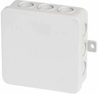 f-tronic Feuchtraum-Abzweigkasten E114, IP54, 100 x 100 x 40 mm, grau, Inhalt: 10