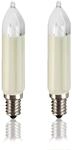 Hellum Ersatzkerzen Gl&uuml;hfaden 16V 7W f&uuml;r Lichterketten & Schwibbogen, 2 St&uuml;ck