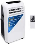 SereneLife Klimaanlage- 9000BTU, Mobiles Klimager&auml;t- mit Abluftschlauch, 3-in 1- Air