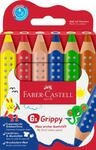 Faber-Castell 110630 Set Grippy, 6 Jumbo Buntstifte f&uuml;r Kleinkinder, leicht