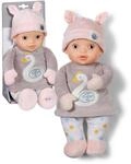 BABY Born for Babies Sweetie Mauve, weiche 30 cm Puppe mit grauem Stoffk&ouml;rper und