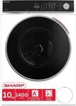 SHARP ES-WNFL014CWDA-DE Waschmaschine (10 kg, EEK A-20%, 1400 U/min.), (WiFi,