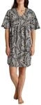 CALIDA Favourites Kurzarm-Nachthemd Damen, Baumwolle, weich, pflegeleicht, lockere,