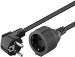 Goobay 93093 Gewinkeltes Strom Verl&auml;ngerungskabel / Schutzkontakt Stecker 250V