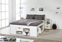 Inter Link - Funktionsbett - Bett mit Schubladen - Doppelbett 160 x 200 cm - 2...