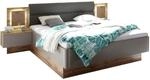 Stella Trading Stilvolle Doppelbett Bettanlage mit LED-Beleuchtung 180 x 200 cm...
