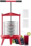 VEVOR Obstweinpresse Obstm&uuml;hle Apfelm&uuml;hle (14 L), Edelstahlkorb mit...
