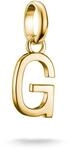 THOMAS SABO Charm Club Connect Charm-Anh&auml;nger Buchstabe Recyceltes 925 Silber