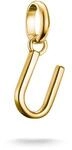 THOMAS SABO Charm-Anh&auml;nger Buchstabe U Connect vergoldet 18k Vergoldung,...