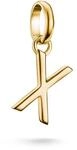 THOMAS SABO Charm Club Connect Charm-Anh&auml;nger Buchstabe Recyceltes 925 Silber