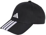 adidas Unisex Bball 3S New Logo Hat, Black/White, XXS-XS