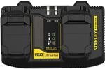 STANLEY FATMAX Zweischacht-Schnell-Ladeger&auml;t (18 Volt, 4 Ampere, 2 Akkus parallel