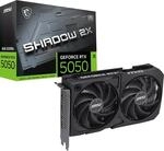 MSI GeForce RTX 5050 8G Shadow 2X OC - 8GB GDDR6 (20Gbps/128-bit), PCIe 5, Boost: