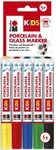 Marabu 0125000000083 - Porcelain & Glas Painter Kids, Set Maxi Fun mit 5 Farben,