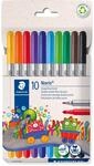 STAEDTLER Noris 320 Doppelfasermaler, eindrucksichere Spitze, auswaschbar,