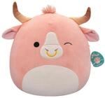 Squishmallows SQCR05472 - Howland der pfirsichfarbene Stier 40 cm, offizielles