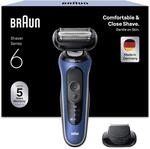 Braun Rasierer Herren Elektrisch Series 6, 62-B1200s, Blau