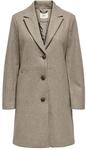 JdY Damen Jdyecho Coat Otw Noos Langmantel, Nature/Detail:MELANGE, XS EU