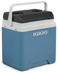 IGLOO IP27 K&uuml;hlbox 27L &ndash; gro&szlig;e Passive K&uuml;hlbox in Ice Blue, leicht, robust und