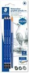 STAEDTLER 100A SBK4 ST wasservermalbare K&uuml;nstler-Bleistifte Mars Lumograph...