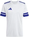 adidas Herren Squadra25 Jersey Short Sleeve Shirt, White/Royal Blue, S
