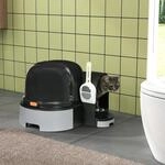 PawHut Katzentoilette, Katzenhaus, Katzenklo inklusive Schaufel, 2...