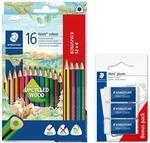 STAEDTLER Buntstifte Noris Colour 16 St&uuml;ck, erh&ouml;hte Bruchfestigkeit,...