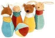 SIGIKID 43222 Soft-Kegelspiel, yellow f&uuml;r M&auml;dchen und Jungen von 3 bis 36...