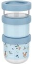 Mepal - Snackbox stapelbar 3-teilig Mio Little Dutch - Stapeln nach Bedarf -
