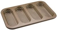 Zenker 4er Mini-Baguetteblech &ndash; Perfekt f&uuml;r knusprige Mini-Baguettes,