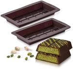 Zenker Silikon-Schokoladenform f&uuml;r Dubai Schokolade, 2er Set &ndash; Perfekt f&uuml;r