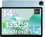 Tab E3 Max Android 15 Tablet 14 Zoll Gemini AI 13500mAh Gro&szlig;er Helio G100 Octa Core