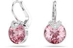Swarovski Bella V Drop-Ohrh&auml;nger, Rhodinierte Ohrringe mit Rosafarbenen