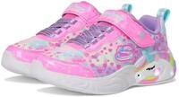 Skechers Unicorn Dreams Heart Sparkles Sneaker, Pink/Multi, 35 EU Child, Pink Multi,
