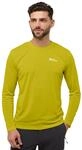 Jack Wolfskin Herren Vonnan Ls M T-Shirt, Chartreuse, XXL EU