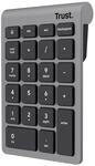 Trust Xalas Numpad Kabellos f&uuml;r Laptop und Desktop PC, 22 Tasten Mini Tastatur, 2,4