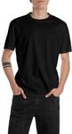 Replay Herren T-Shirt Kurzarm aus Baumwolle, Schwarz (Black), L