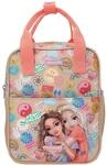 Depesche 13291 TOPModel Girl Power - Rucksack in Beige, mit Model Motiv und bunten