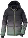 killtec Jungen Skijacke/Ski-Steppjacke mit Kapuze und Schneefang KSW 382 BYS SKI QLTD